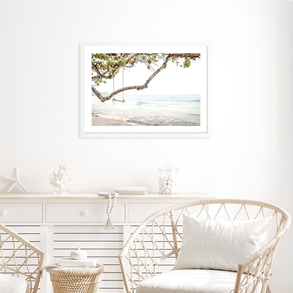 Beach Swing Dreams Wall Art Print from our Australian Made Framed Wall Art, Prints & Posters collection by Profile Products Australia