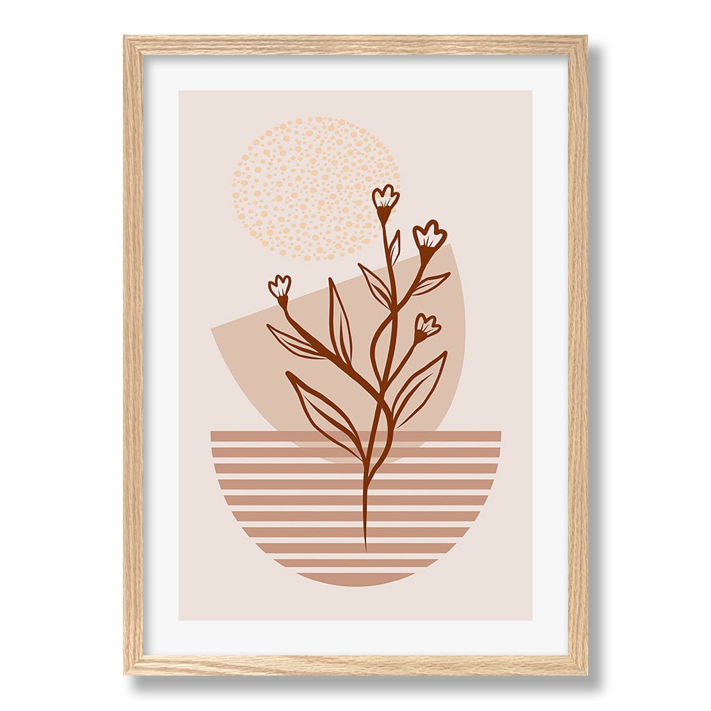 Boho Plant Lines One Wall Art Print from our Australian Made Framed Wall Art, Prints & Posters collection by Profile Products Australia