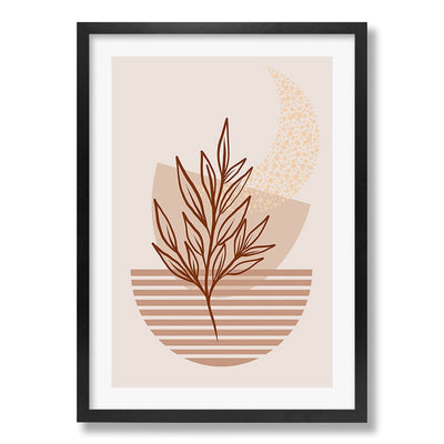 Boho Plant Lines Three Wall Art Print from our Australian Made Framed Wall Art, Prints & Posters collection by Profile Products Australia