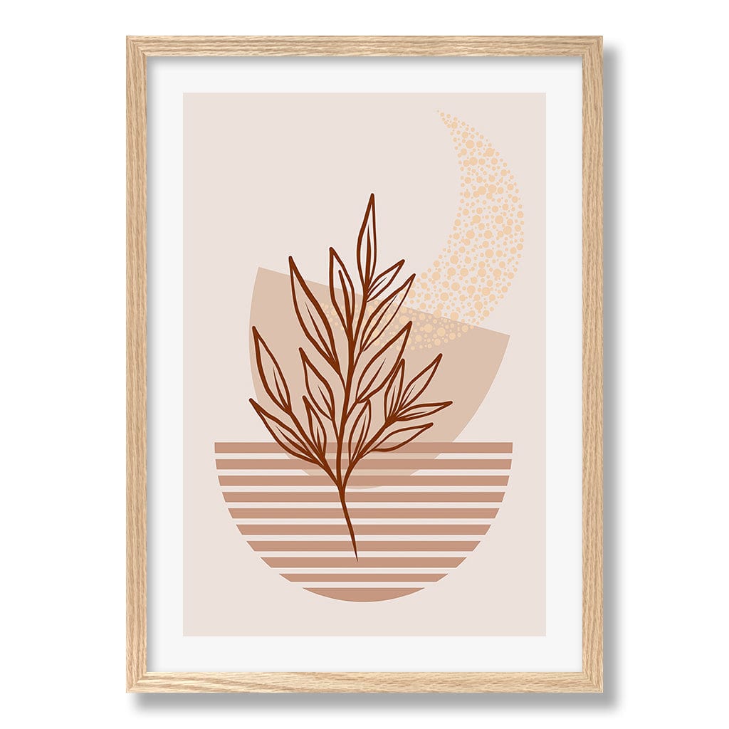 Boho Plant Lines Three Wall Art Print from our Australian Made Framed Wall Art, Prints & Posters collection by Profile Products Australia