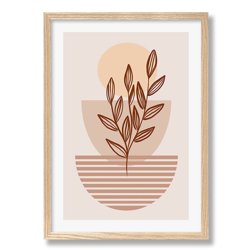 Boho Plant Lines Two Wall Art Print from our Australian Made Framed Wall Art, Prints & Posters collection by Profile Products Australia