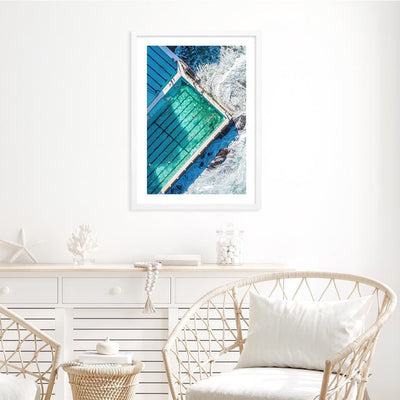 Bondi Icebergs Wall Art Print from our Australian Made Framed Wall Art, Prints & Posters collection by Profile Products Australia