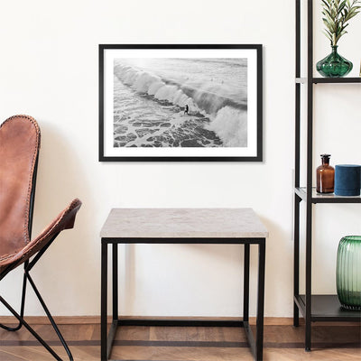 Bondi Surf Break B&W Wall Art Print from our Australian Made Framed Wall Art, Prints & Posters collection by Profile Products Australia