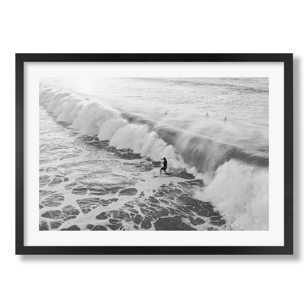 Bondi Surf Break B&W Wall Art Print from our Australian Made Framed Wall Art, Prints & Posters collection by Profile Products Australia