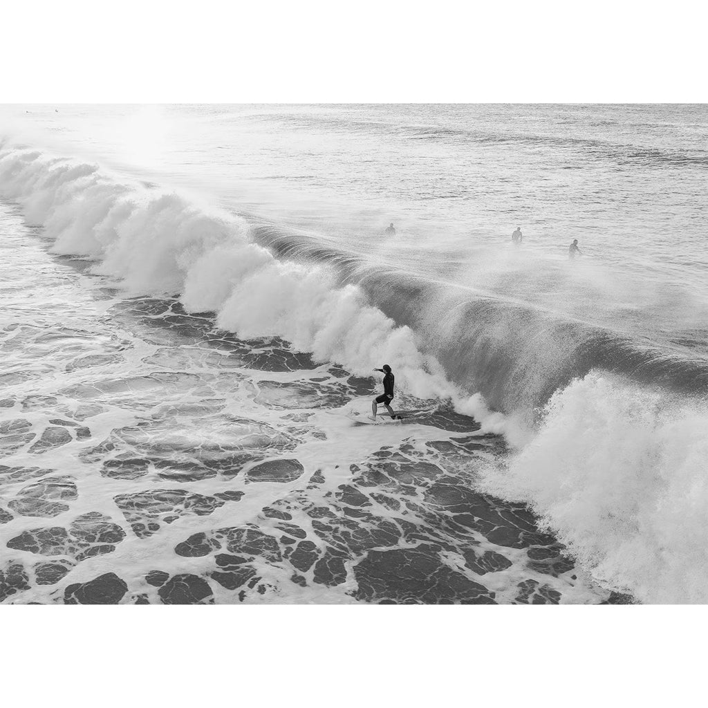 Bondi Surf Break B&W Wall Art Print from our Australian Made Framed Wall Art, Prints & Posters collection by Profile Products Australia