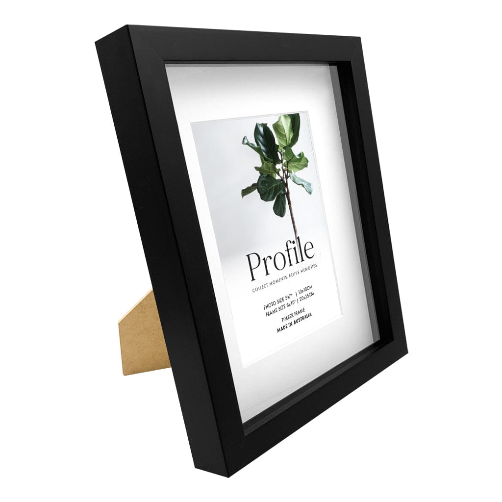 Brighton Black Shadow Box Timber Photo Frame from our Australian Made Shadow Box Frames collection by Profile Products Australia