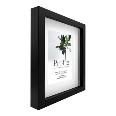 Brighton Black Shadow Box Timber Photo Frame from our Australian Made Shadow Box Frames collection by Profile Products Australia
