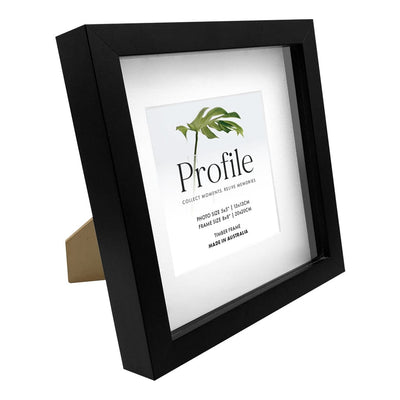 Brighton Black Square Shadow Box Timber Photo Frame from our Australian Made Shadow Box Frames collection by Profile Products Australia