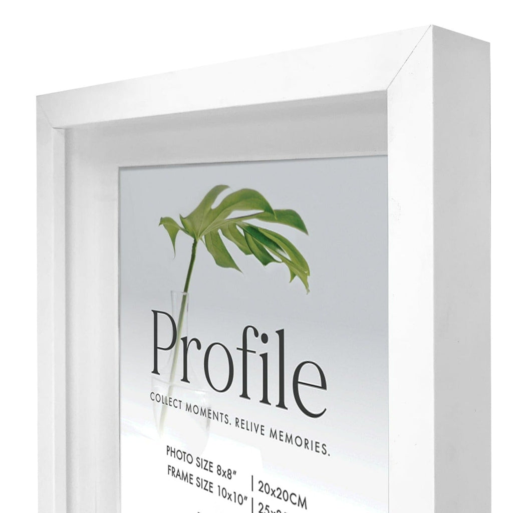 Brighton White Shadow Box Timber Photo Frame from our Australian Made Shadow Box Frames collection by Profile Products Australia