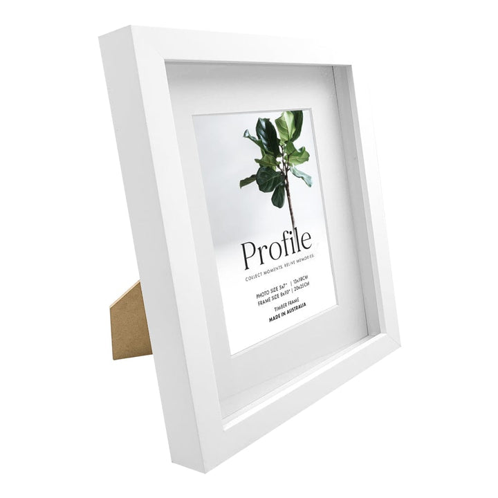 Brighton White Shadow Box Timber Photo Frame from our Australian Made Shadow Box Frames collection by Profile Products Australia