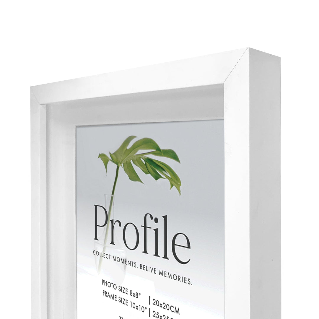 Brighton White Square Shadow Box Timber Photo Frame from our Australian Made Shadow Box Frames collection by Profile Products Australia