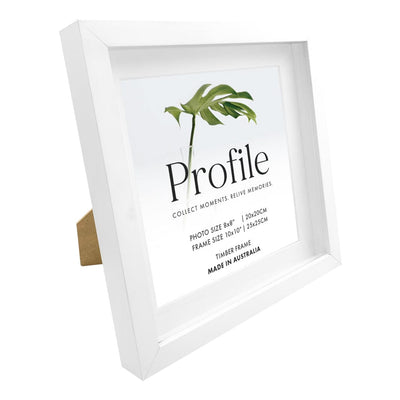 Brighton White Square Shadow Box Timber Photo Frame from our Australian Made Shadow Box Frames collection by Profile Products Australia