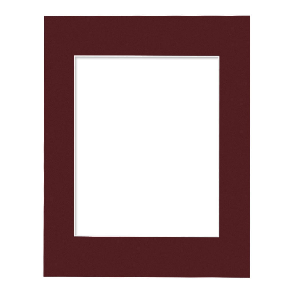Burgundy Maroon Mat Board 11x14in (28x35cm) to suit 8x10in (20x25cm) image from our Custom Cut Mat Boards collection by Profile Products Australia