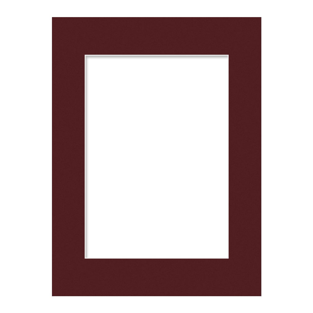 Burgundy Maroon Mat Board 12x16in (30x40cm) to suit A4 (21x30cm) image from our Custom Cut Mat Boards collection by Profile Products Australia