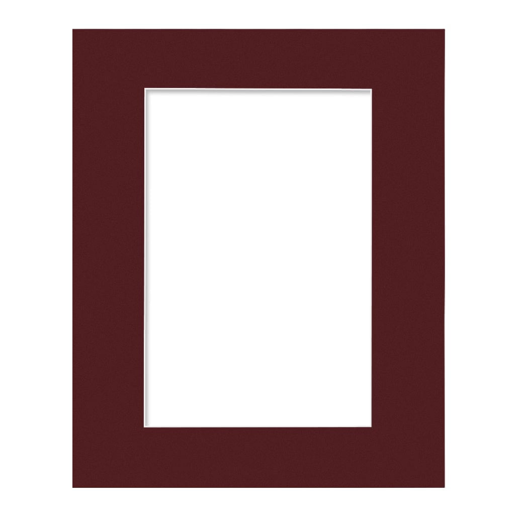 Burgundy Maroon Mat Board 16x20in (40x50cm) to suit 10x15in (25x38cm) image from our Custom Cut Mat Boards collection by Profile Products Australia