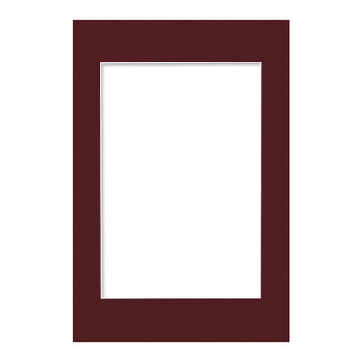 Burgundy Maroon Mat Board 16x24in (40x61cm) to suit 12x18in (30x46cm) Image from our Custom Cut Mat Boards collection by Profile Products Australia