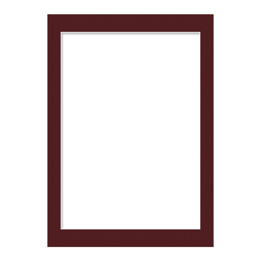 Burgundy Maroon Mat Board 50x70cm to suit A2 (42x59cm) image from our Custom Cut Mat Boards collection by Profile Products Australia