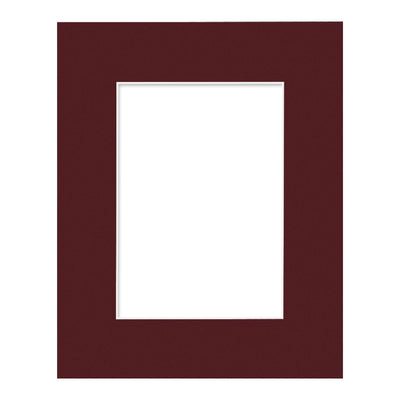 Burgundy Maroon Mat Board 8x10in (20x25cm) to suit 5x7in (13x18cm) image from our Custom Cut Mat Boards collection by Profile Products Australia