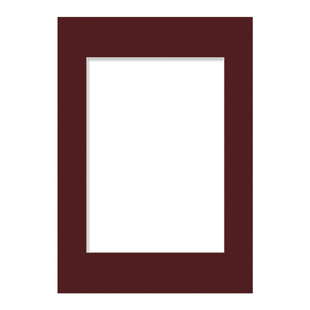 Burgundy Maroon Mat Board A4 (21x30cm) to suit A5 (15x21cm) image from our Custom Cut Mat Boards collection by Profile Products Australia