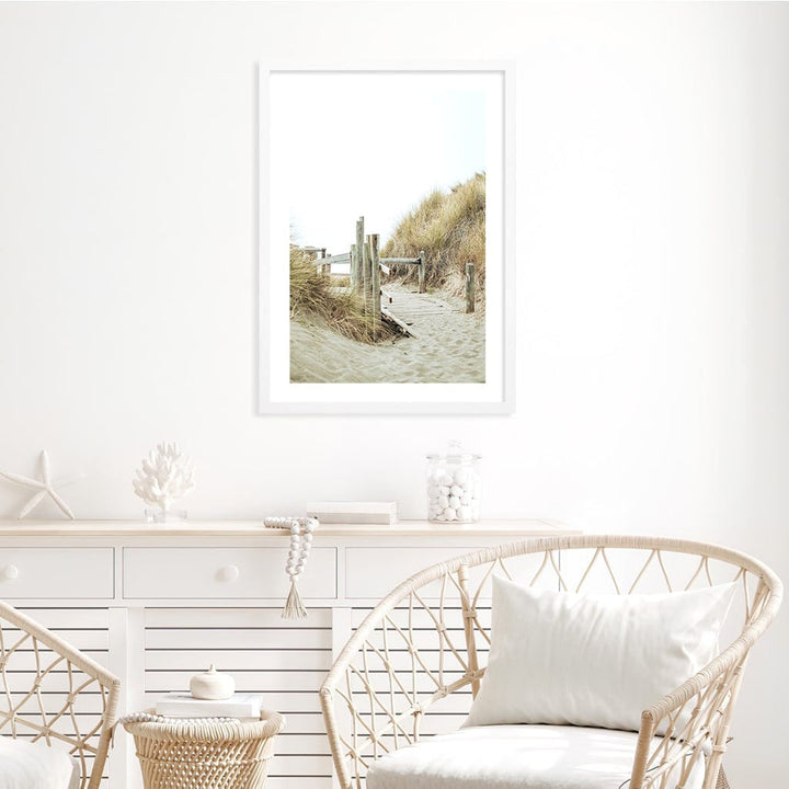 Byron Beach Path 1 Wall Art Print from our Australian Made Framed Wall Art, Prints & Posters collection by Profile Products Australia