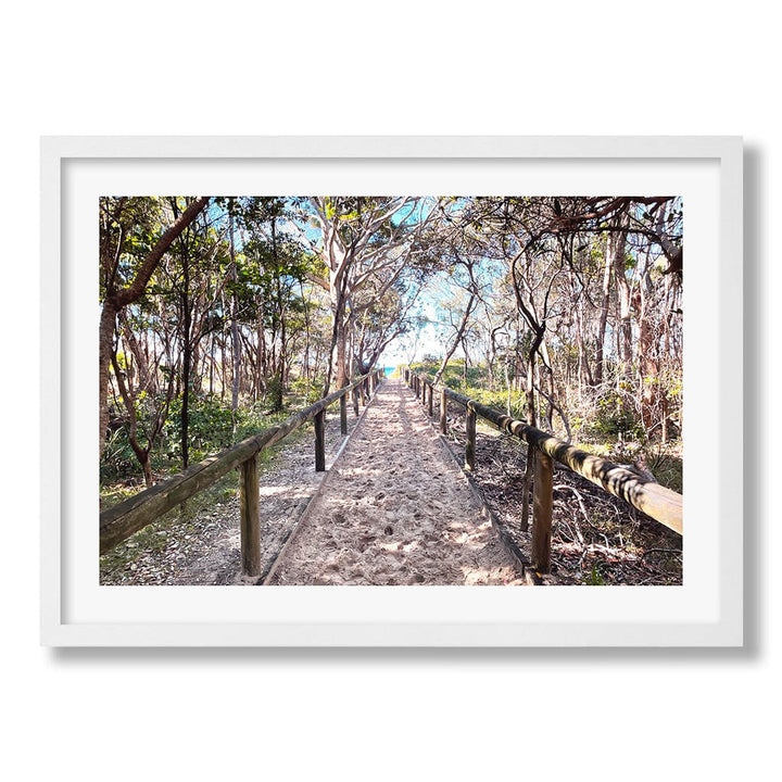 Byron Beach Path 2 Wall Art Print from our Australian Made Framed Wall Art, Prints & Posters collection by Profile Products Australia