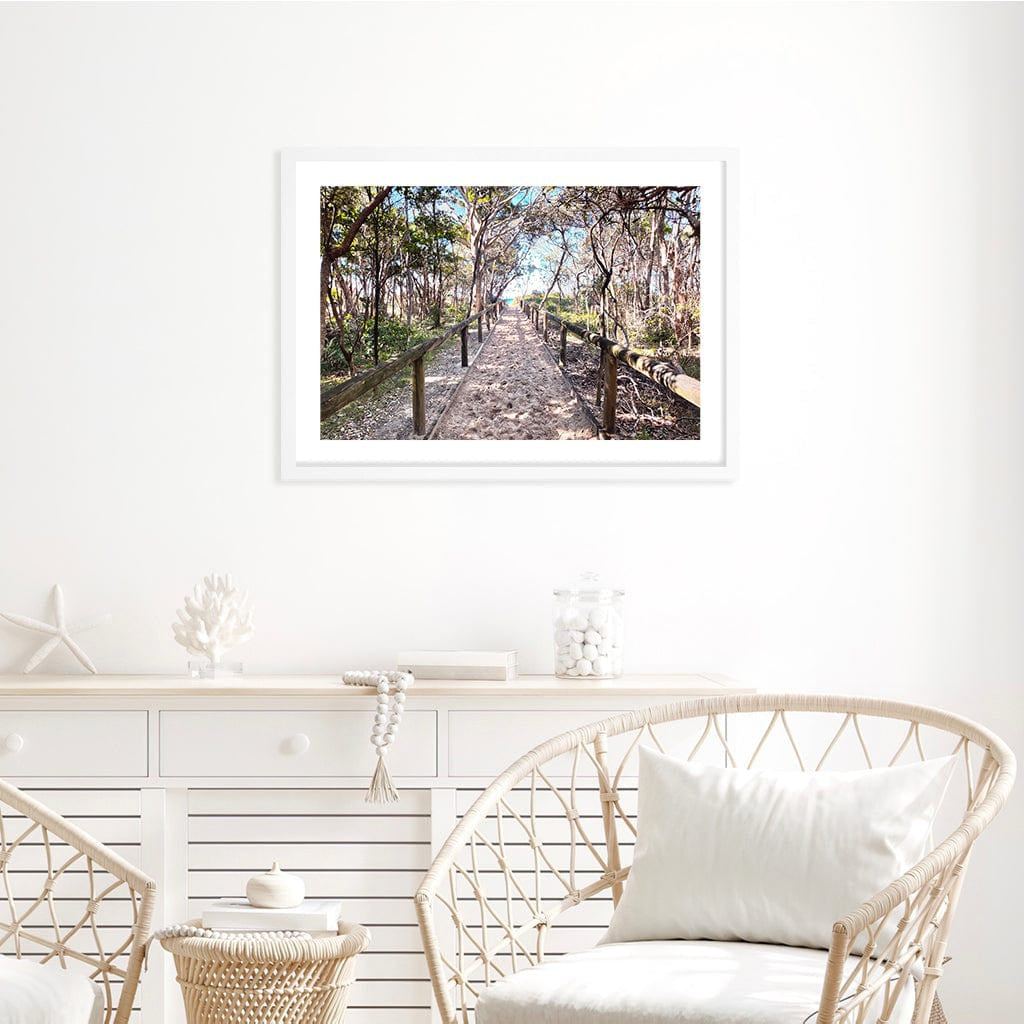 Byron Beach Path 2 Wall Art Print from our Australian Made Framed Wall Art, Prints & Posters collection by Profile Products Australia