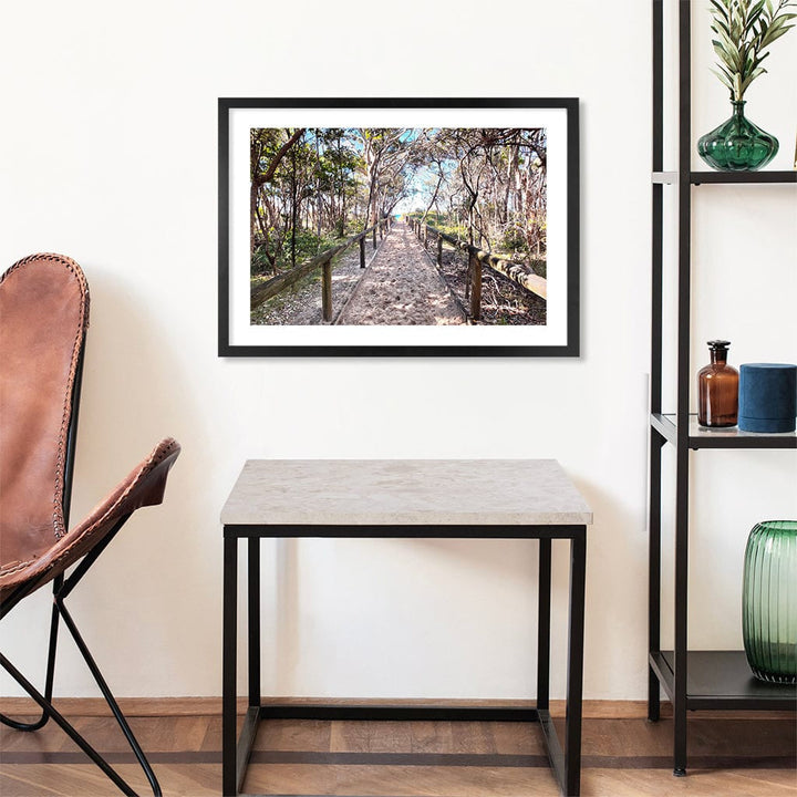 Byron Beach Path 2 Wall Art Print from our Australian Made Framed Wall Art, Prints & Posters collection by Profile Products Australia