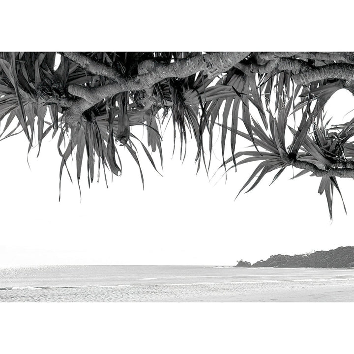 Byron Beach View B&W Wall Art Print from our Australian Made Framed Wall Art, Prints & Posters collection by Profile Products Australia