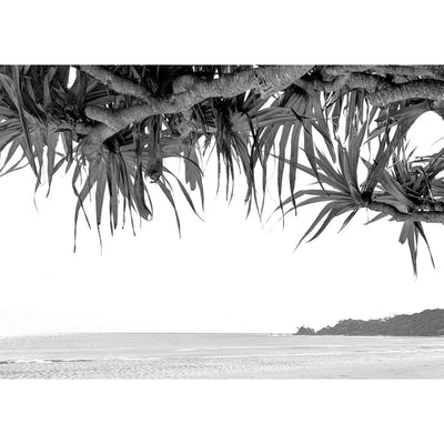 Byron Beach View B&W Wall Art Print from our Australian Made Framed Wall Art, Prints & Posters collection by Profile Products Australia