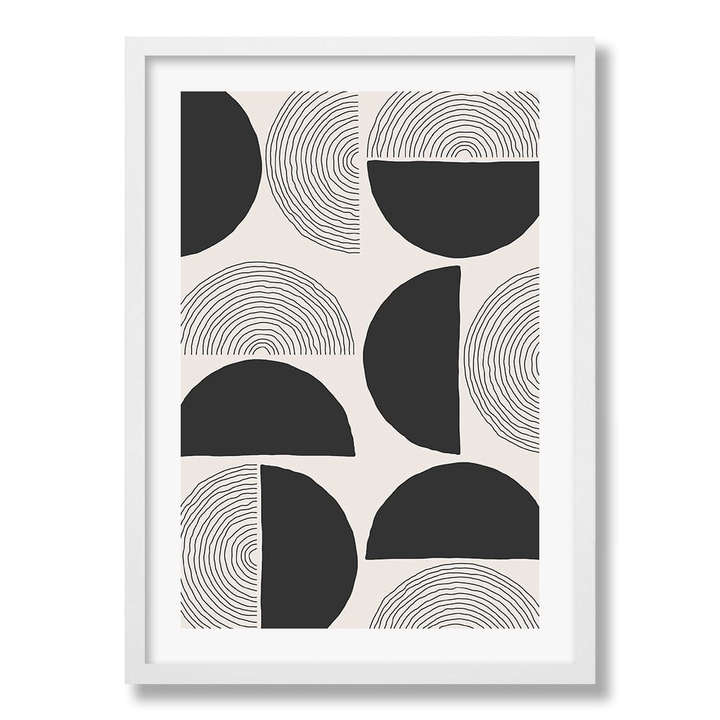 Circle Lines Cluster Wall Art Print from our Australian Made Framed Wall Art, Prints & Posters collection by Profile Products Australia