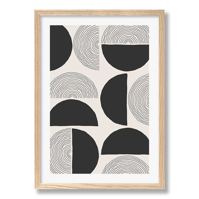 Circle Lines Cluster Wall Art Print from our Australian Made Framed Wall Art, Prints & Posters collection by Profile Products Australia