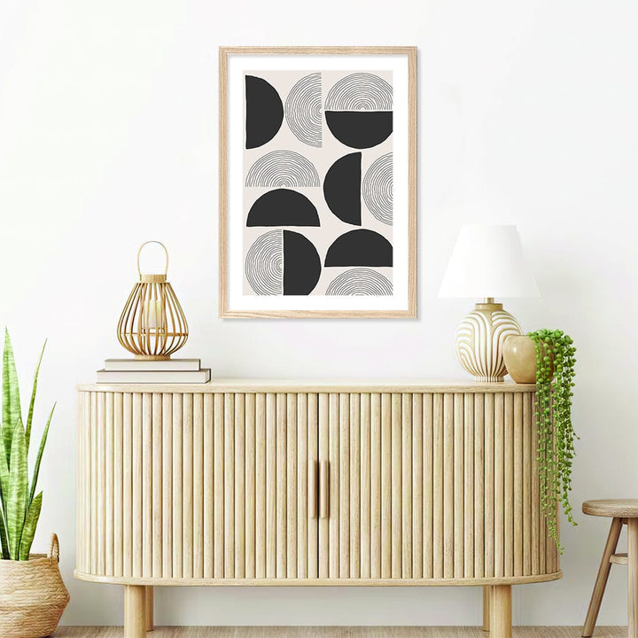 Circle Lines Cluster Wall Art Print from our Australian Made Framed Wall Art, Prints & Posters collection by Profile Products Australia