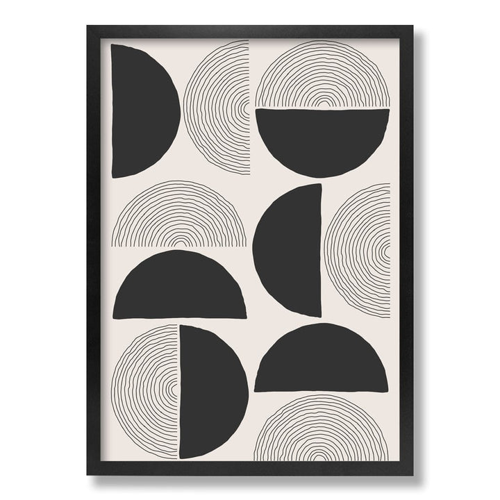 Circle Lines Cluster Wall Art Print from our Australian Made Framed Wall Art, Prints & Posters collection by Profile Products Australia