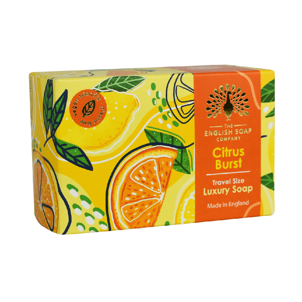 Citrus Burst Mini Travel Soap from our Luxury Bar Soap collection by The English Soap Company