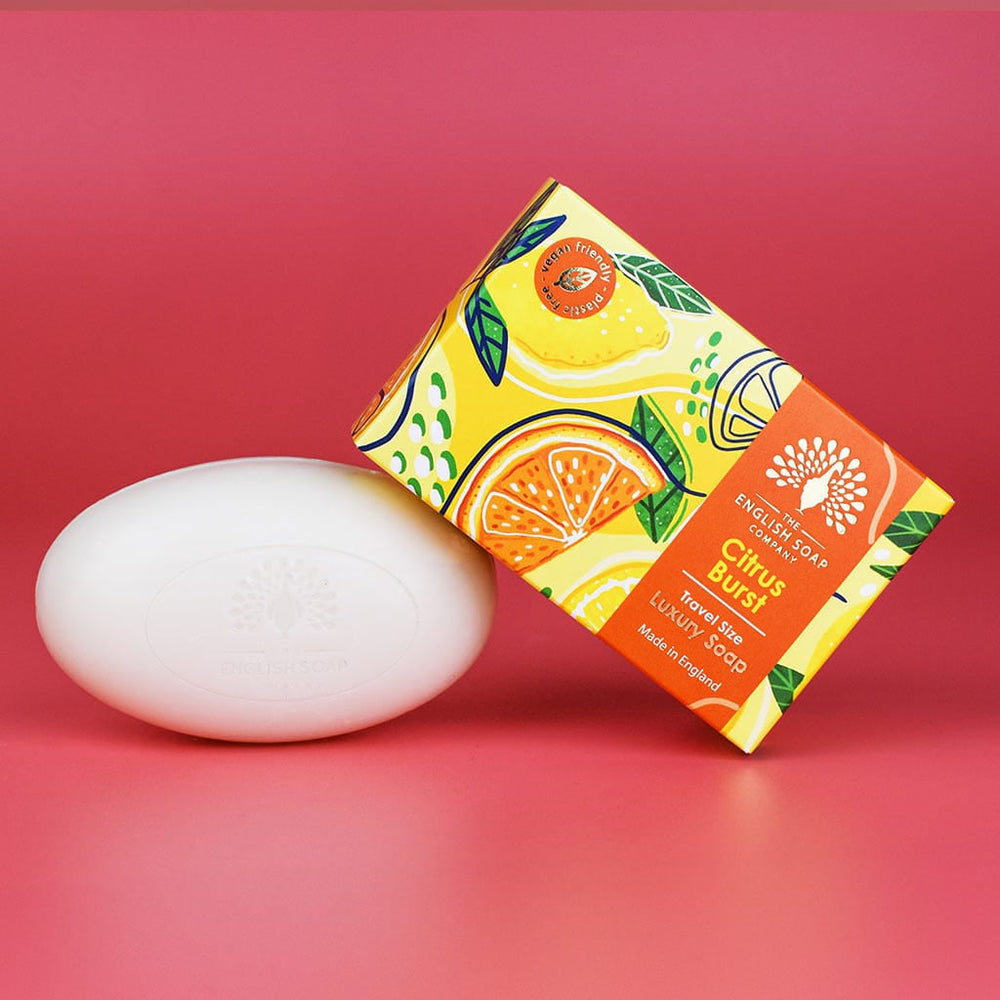 Citrus Burst Mini Travel Soap from our Luxury Bar Soap collection by The English Soap Company