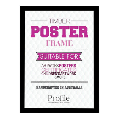 Classic Black Timber 50x70cm Picture Frame from our Australian Made Picture Frames collection by Profile Products Australia