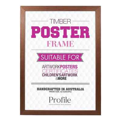 Classic Chestnut Brown A2 Picture Frame from our Australian Made A2 Picture Frames collection by Profile Products Australia