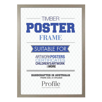 Classic Stone Ash A1 Picture Frame from our Australian Made A1 Picture Frames collection by Profile Products Australia