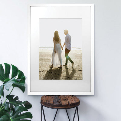 Classic White Timber A1 Picture Frame to suit A2 image from our Australian Made A1 Picture Frames collection by Profile Products Australia