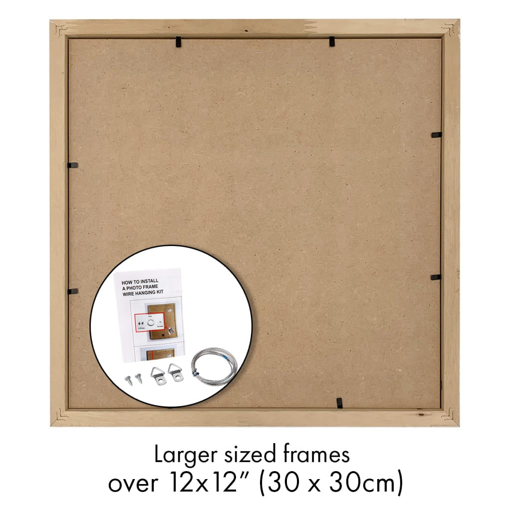 Decorator Deluxe Natural Oak Square Photo Frame from our Australian Made Picture Frames collection by Profile Products Australia