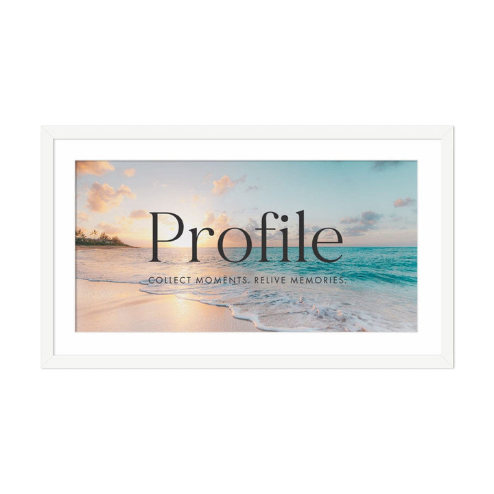 Decorator Panoramic Matt White Timber Photo Frame 16x28in (40x71cm) to suit 12x24in (30x61cm) image from our Australian Made Picture Frames collection by Profile Products Australia