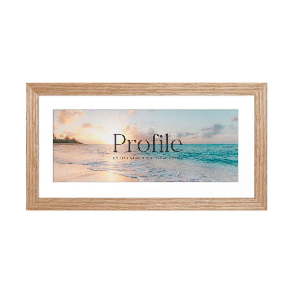 Decorator Panoramic Natural Oak Timber Photo Frame from our Australian Made Picture Frames collection by Profile Products Australia