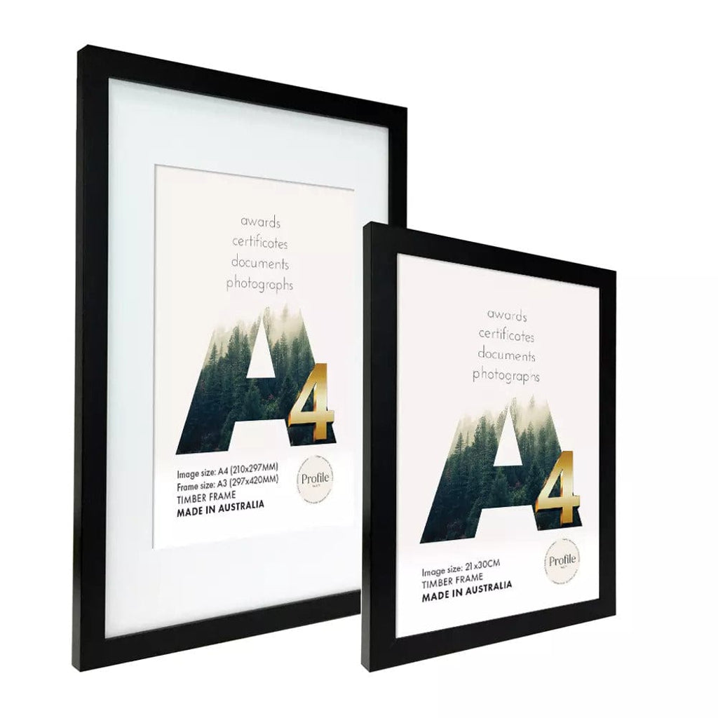 Elegant Black Certificate Picture Frame from our Australian Made Picture Frames collection by Profile Products Australia