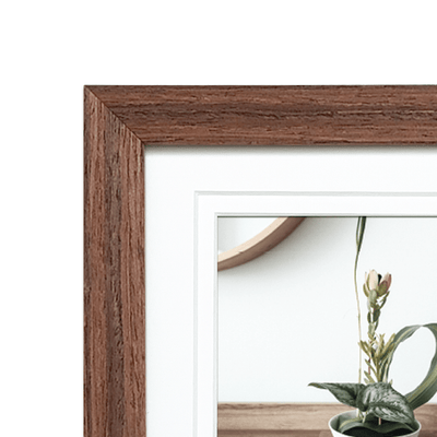 Elegant Deluxe Chestnut Brown Timber Square Frame from our Australian Made Picture Frames collection by Profile Products Australia