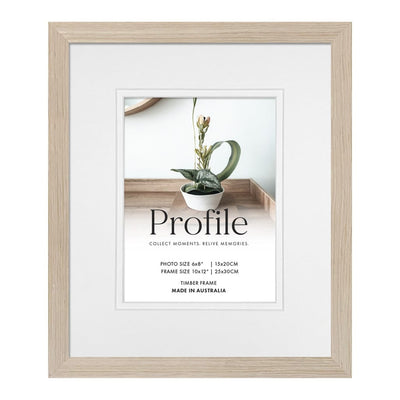 Elegant Deluxe Polar Birch Timber Photo Frame 11x14in (28x35cm) to suit 8x10in (20x25cm) image from our Australian Made Picture Frames collection by Profile Products Australia