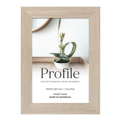 Elegant Deluxe Polar Birch Timber Photo Frame 4x6in (10x15cm) Unmatted from our Australian Made Picture Frames collection by Profile Products Australia