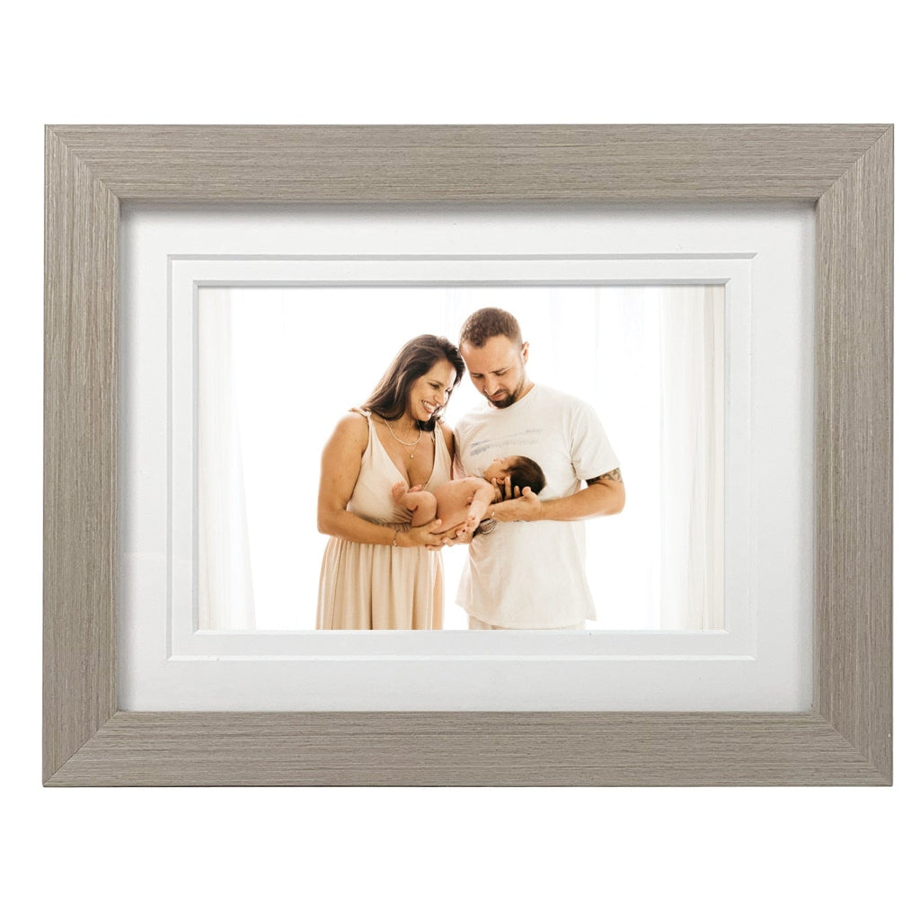 Elegant Deluxe Stone Ash Timber Photo Frame from our Australian Made Picture Frames collection by Profile Products Australia