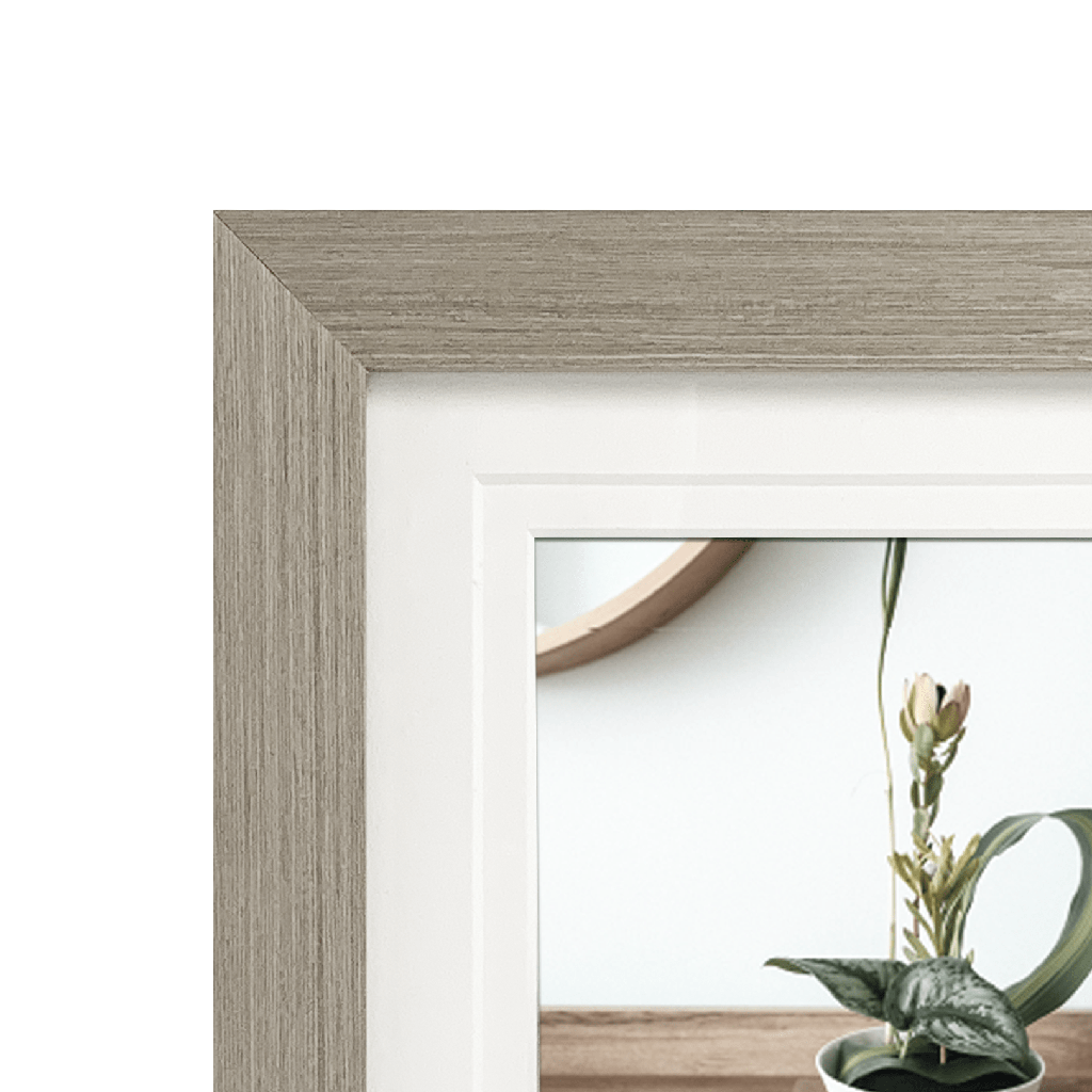 Elegant Deluxe Stone Ash Timber Square Frame from our Australian Made Picture Frames collection by Profile Products Australia