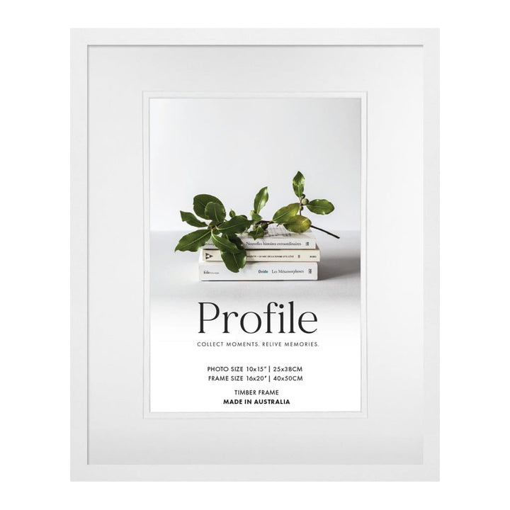 Elegant Deluxe White Photo Frame from our Australian Made Picture Frames collection by Profile Products Australia