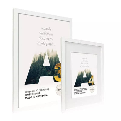 Elegant White Certificate Frame from our Australian Made Picture Frames collection by Profile Products Australia